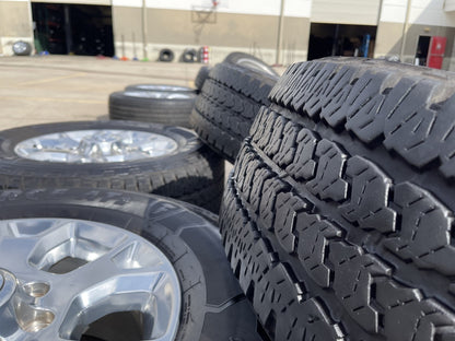 18" Ram 2500 3500 Laramie Power Wagon OEM wheels rims 2693 tires FIRESTONE A/T2