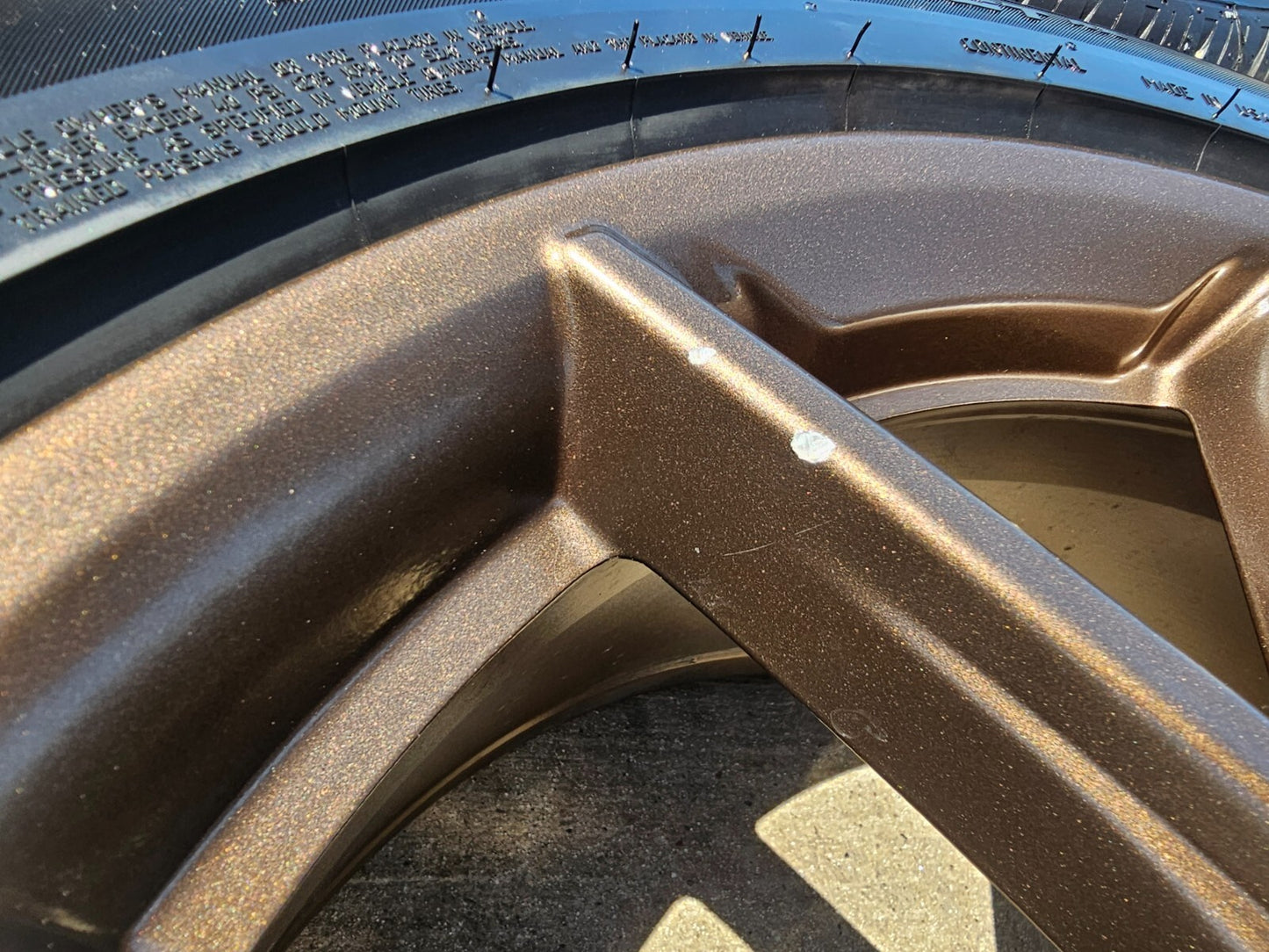 19" Ford Mustang GT Performance Track Pack OEM wheels rims Bronze 2025 TPMS NEW