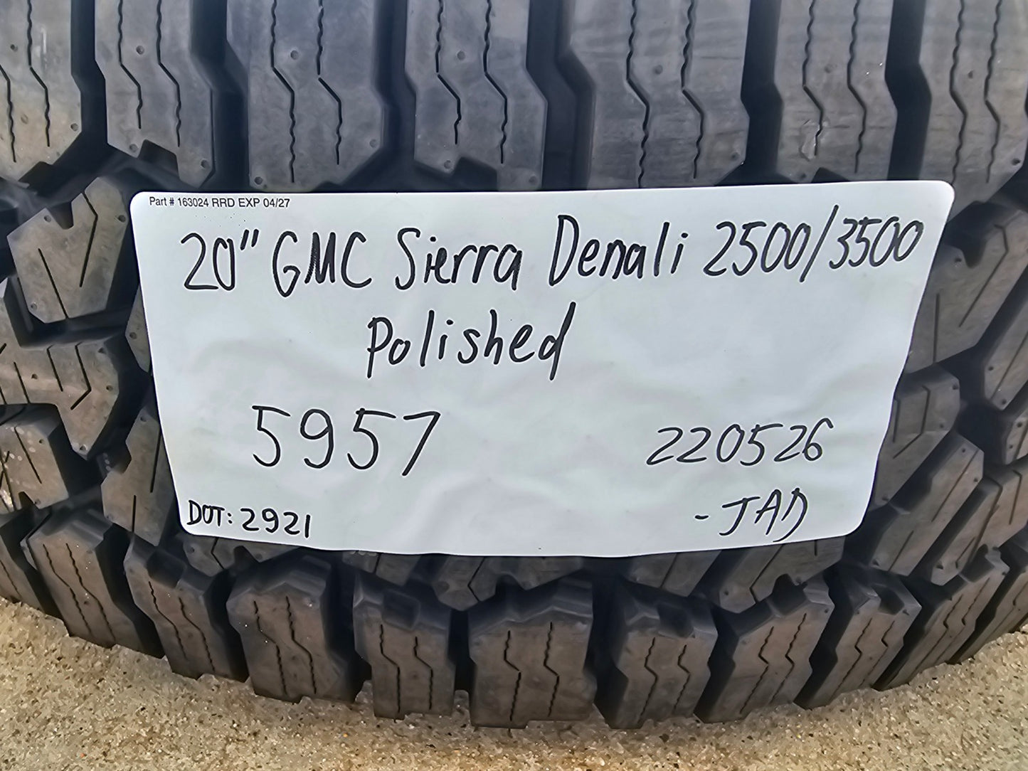 20" GMC Sierra Denali 2500 3500 OEM 5957 spare wheel rim tire FALKEN A/T3 NEW