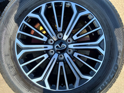 20" Nissan Titan PRO-4X Armada OEM wheels rims tires black 2023 2024 2025 2026