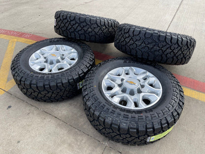18" Chevy Silverado 2500 3500 OEM 5959 wheels rims tires 2022 2023 2024 2025 NEW