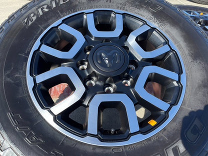 18" Ram 2500 3500 LARAMIE OEM wheels rims 2694 tires BRIDGESTONE A/T NEW 2026