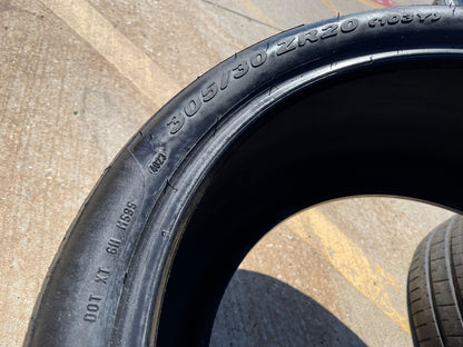 (1) 305/30/20 Pirelli P Zero tire 103Y M+S 305/30R20 tire Porsche 911 Carrera