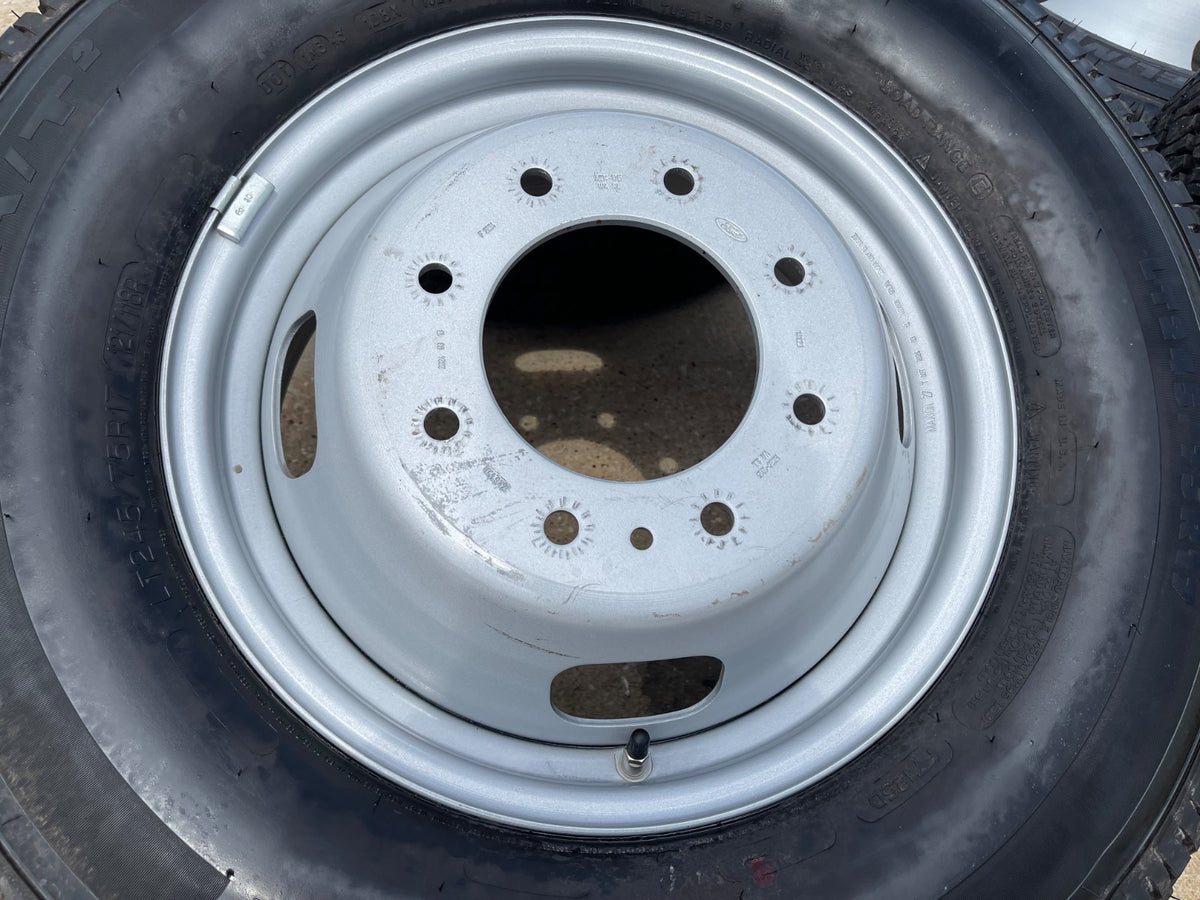 (6) 17" Ford F-350 Dually OEM rims wheels 3615 99016 tires SET MICHELIN A/T NEW