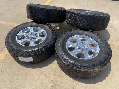 18" Ram 2500 3500 Laramie Power Wagon OEM wheels rims 2692 SET NITRO 34"