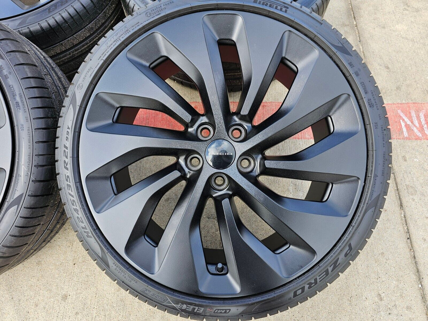 21" Lucid Air OEM Grand Touring black wheels rims tires 2023 2024 2025 2026 NEW