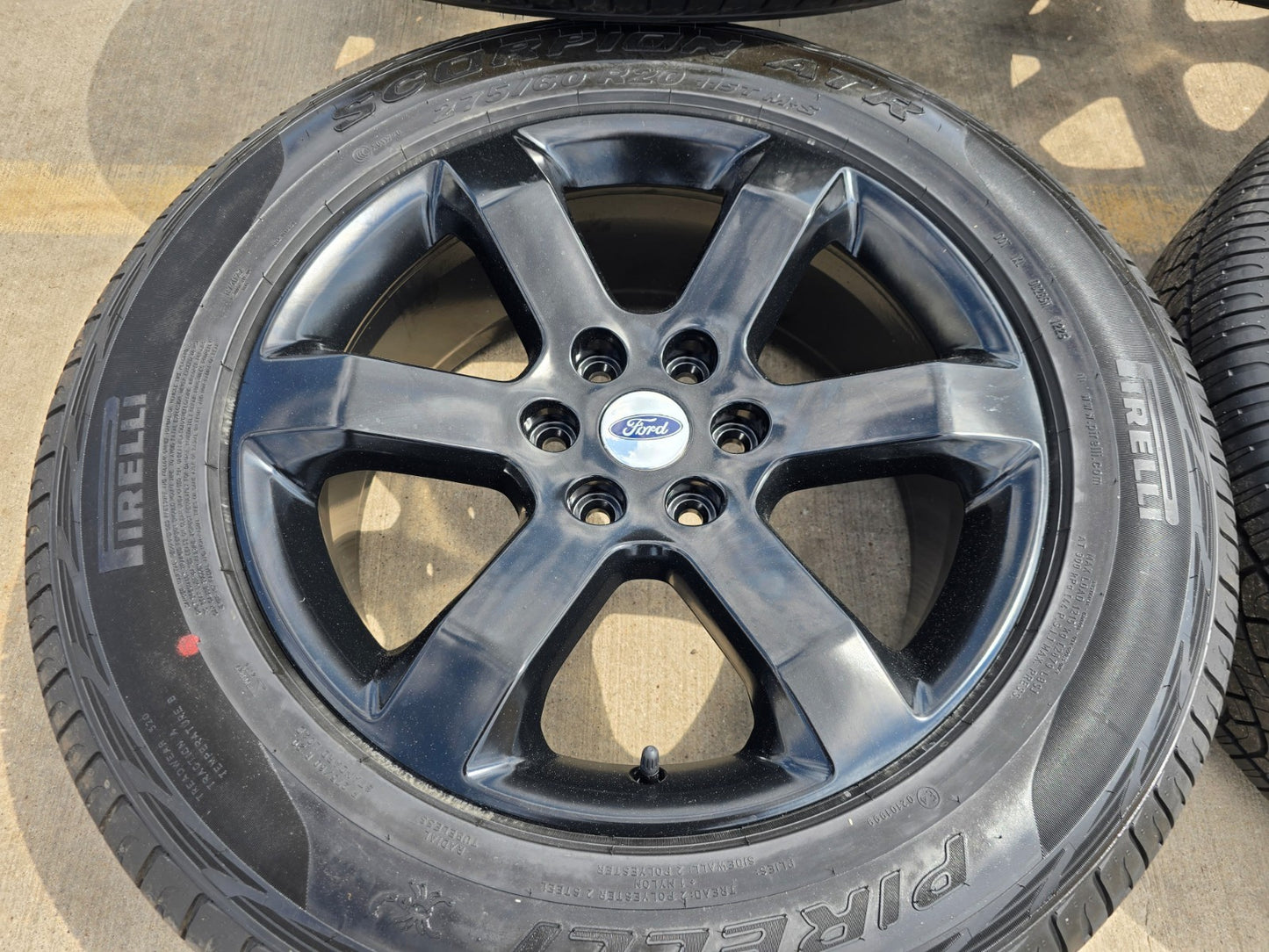 20" Ford F-150 OEM rims wheels BLACK 10347 Expedition PIRELLI A/TR NEW