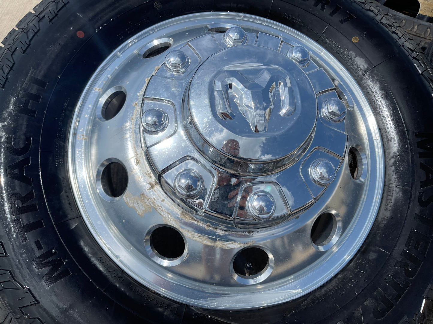 17" Dodge Ram 3500 Dually Laramie 8x200 wheels rims 2701 2702 OEM FIRESTONE