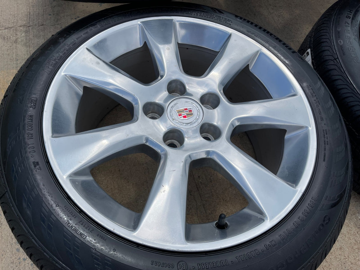 17" Cadillac ATS OEM 4702 wheels rims SET CONTINENTAL NEW