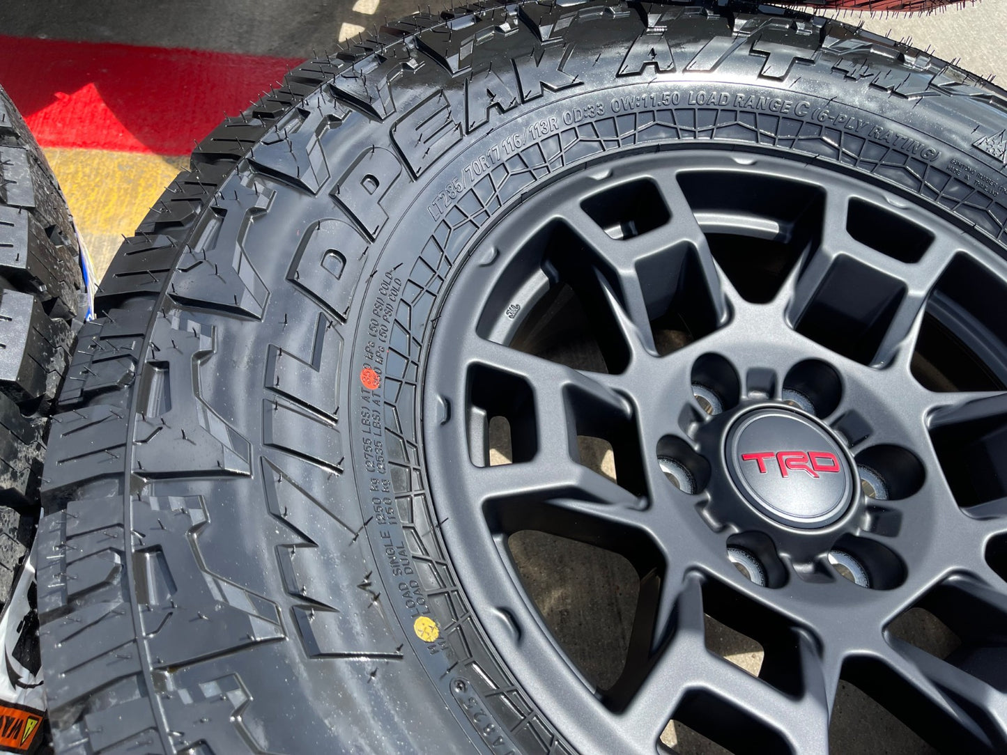 17" Toyota Tacoma TRD 4Runner OEM wheels rims SET black FJ FALKEN A/T4 33" NEW