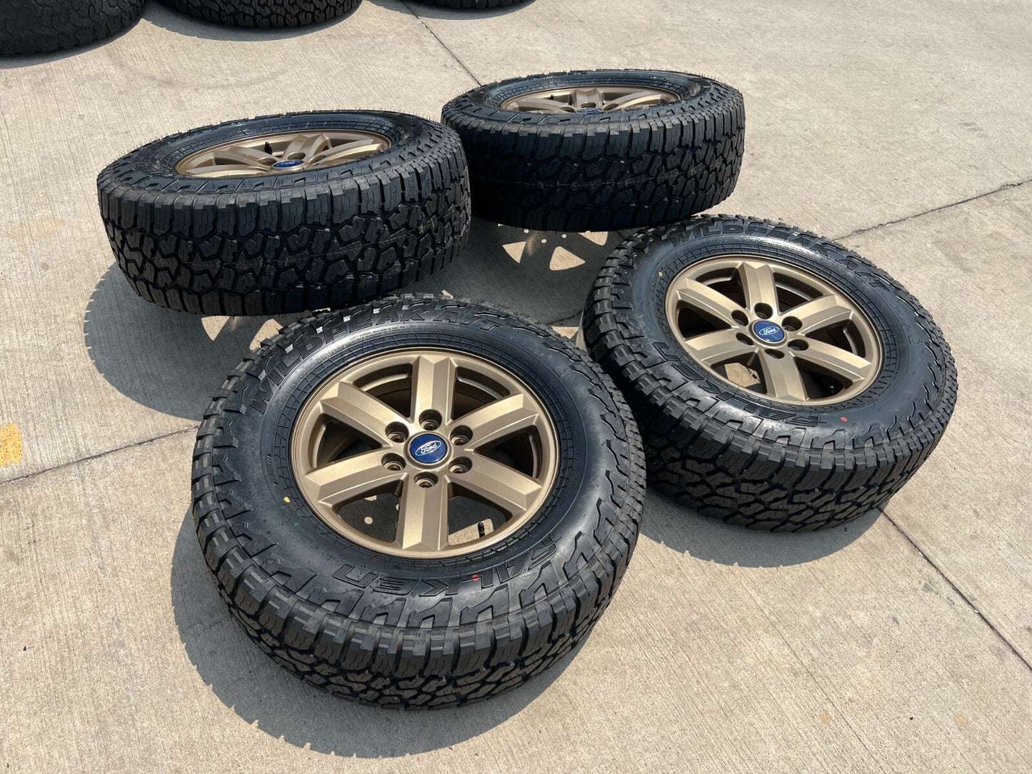 17" Ford F-150 OEM BRONZE Tremor rims wheels tires 10339 FALKEN A/T3 NEW
