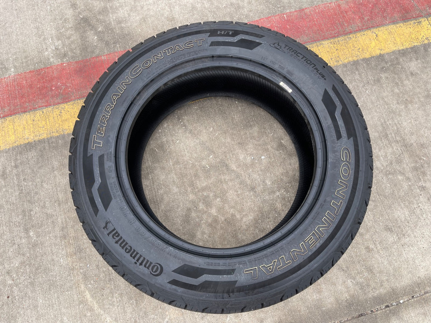 (1) 265/60/20 Continental Terrain Contact H/T OWL tire 118R LT 10 PLY LRE NEW