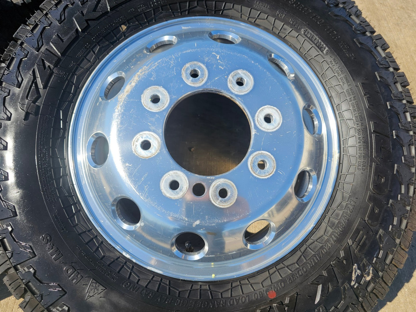 17" Dodge Ram 3500 Dually Laramie 8x200 wheels rims 2701 2702 OEM SET FALKEN