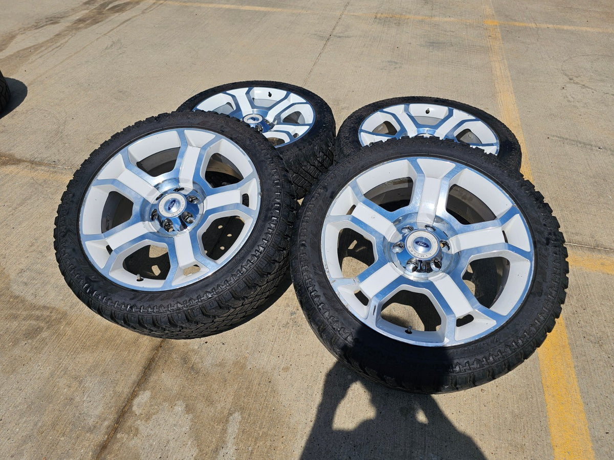 22" Ford F-150 LIMITED OEM 3750 white rims wheels Expedition SET