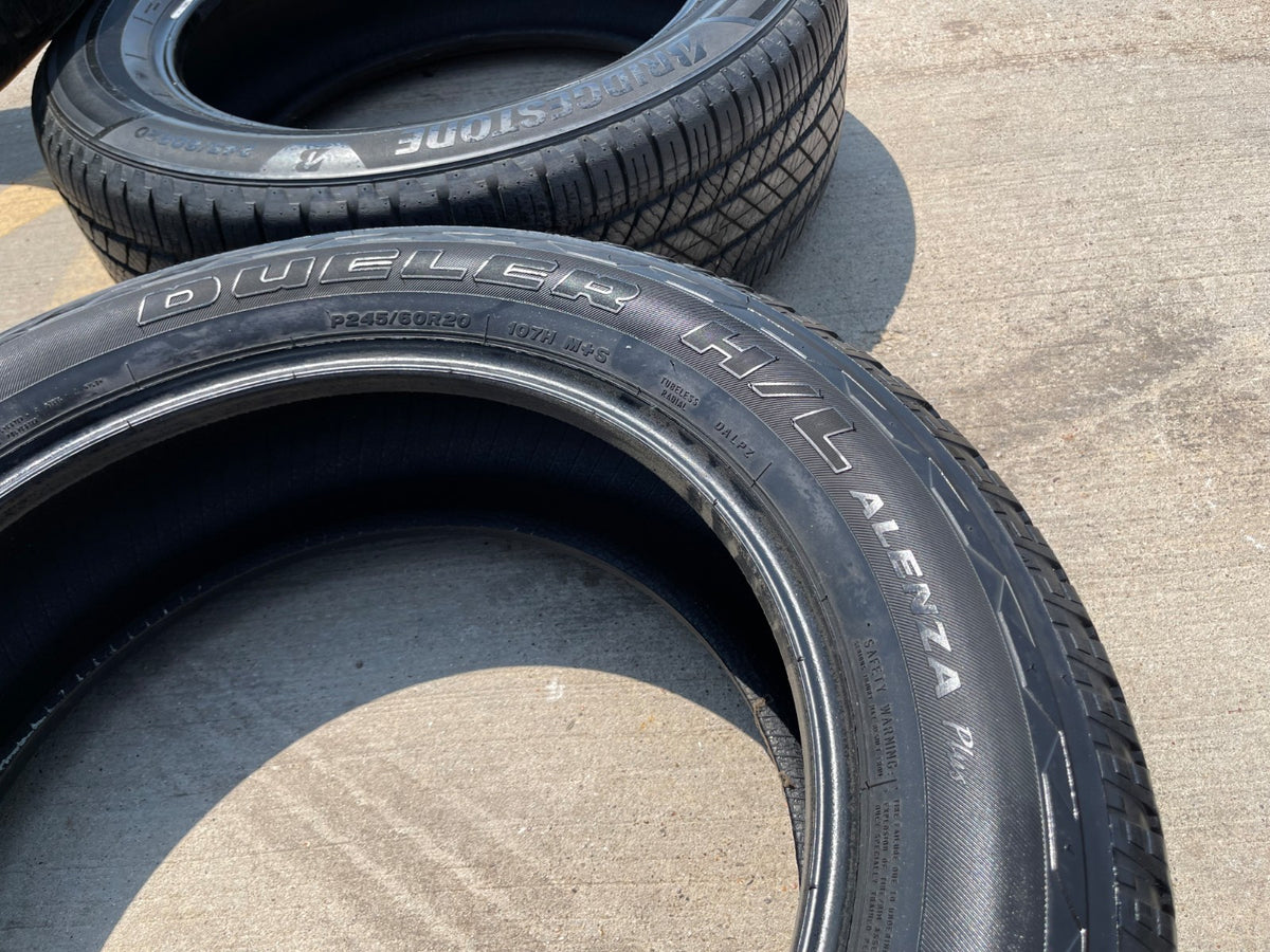 (4) 245/60/20 Bridgestone Dueler H/L Alenza Plus tires 245/60R20 Toyota 4Runner