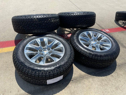 20" Chevy Tahoe Silverado LTZ 5920 OEM wheels rims Yukon SET GOODYEAR A/T