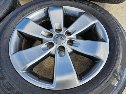 20" Ford Expedition F-150 OEM gray wheels rims 3833 3896 tires BRIDGESTONE