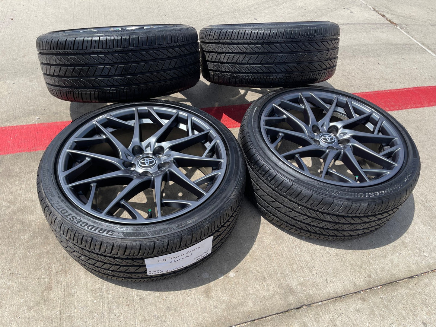 19" Toyota Camry XSE OEM 75288 wheels rims Avalon Lexus SET BRIDGESTONE