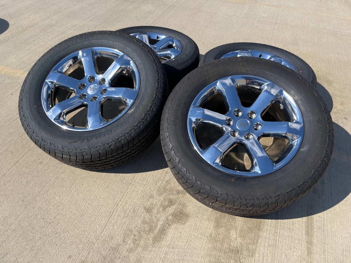 20" Ford F-150 OEM rims wheels CHROME 10347 Expedition SET HANKOOK A/T2 NEW