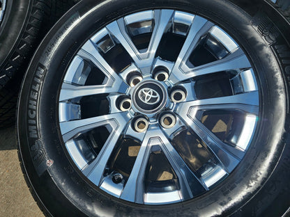 18" Toyota Tacoma LIMITED OEM chrome wheels rims 4260 4Runner 2025 NEW MICHELIN