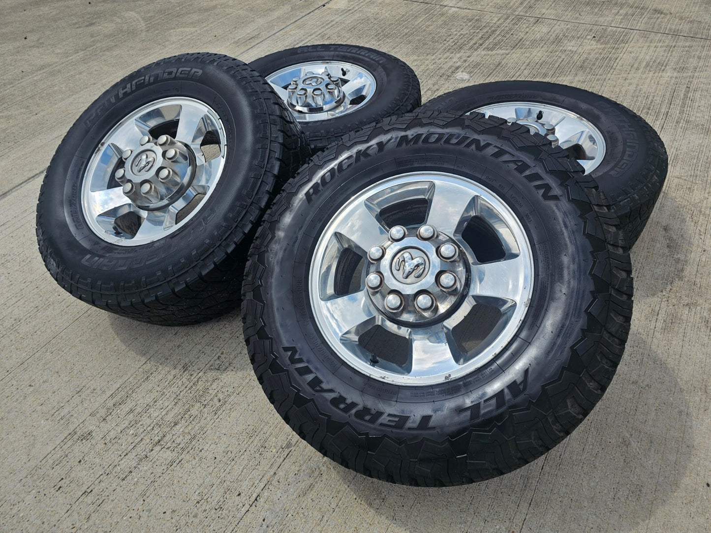 17" Dodge Ram 2500 3500 OEM wheels rims 2187 tires