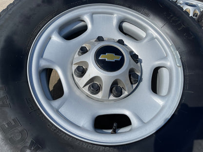 17" Chevy Silverado GMC Sierra 2500 OEM 8095 wheels rims FIRESTONE TRANSFORCE AT