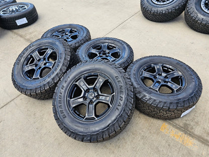17" Jeep Wrangler Rubicon OEM Black wheels rims 9216 Gladiator GENERAL A/TX