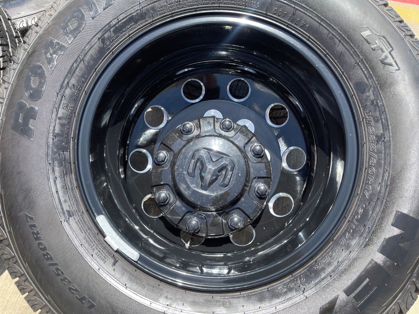 17" Dodge Ram 3500 Dually Laramie wheels rims 2706 2707 OEM black SET 2025 2026