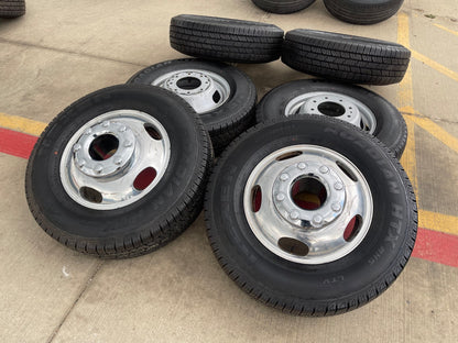 17" Ford F-350 Dually OEM 3618 3619 rims wheels SET tires NEXEN