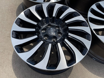 22" Lincoln Navigator OEM rims wheels 10499 95383 Black Label 2023 2024 2025