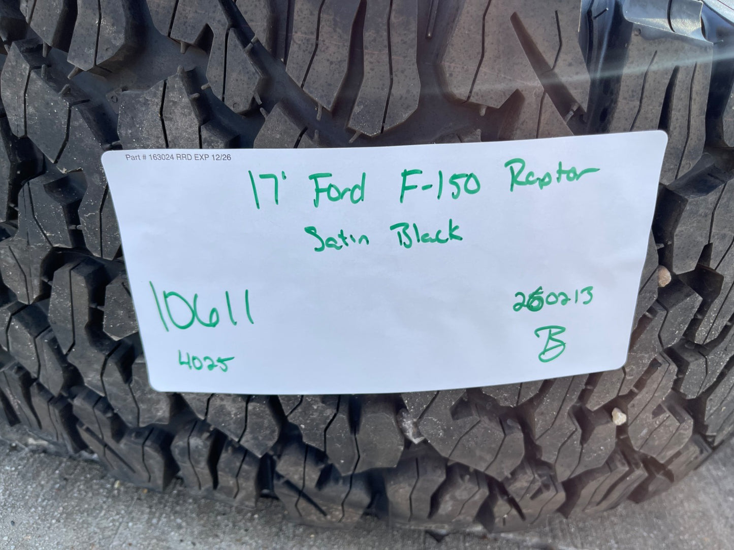 17" Ford F-150 Raptor OEM 10611 rims wheels Bronco 2024 2025 2026 NEW BFG 35"
