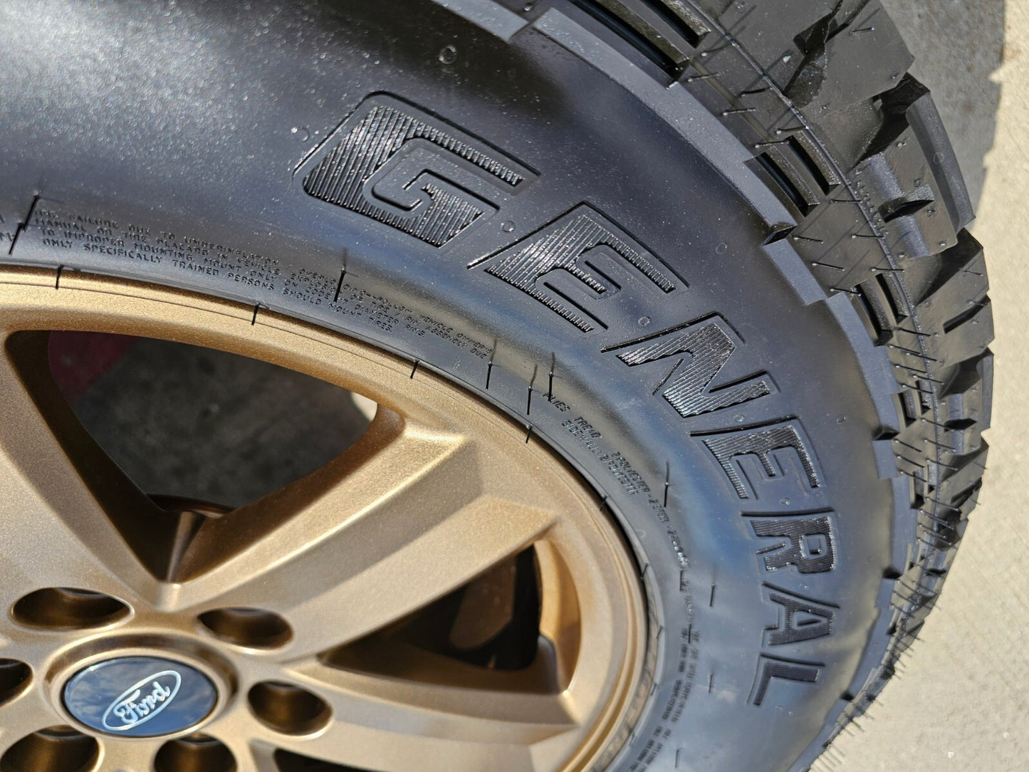 17" Ford F-150 OEM BRONZE Tremor rims wheels tires 10339 A/T 2024 2025 NEW
