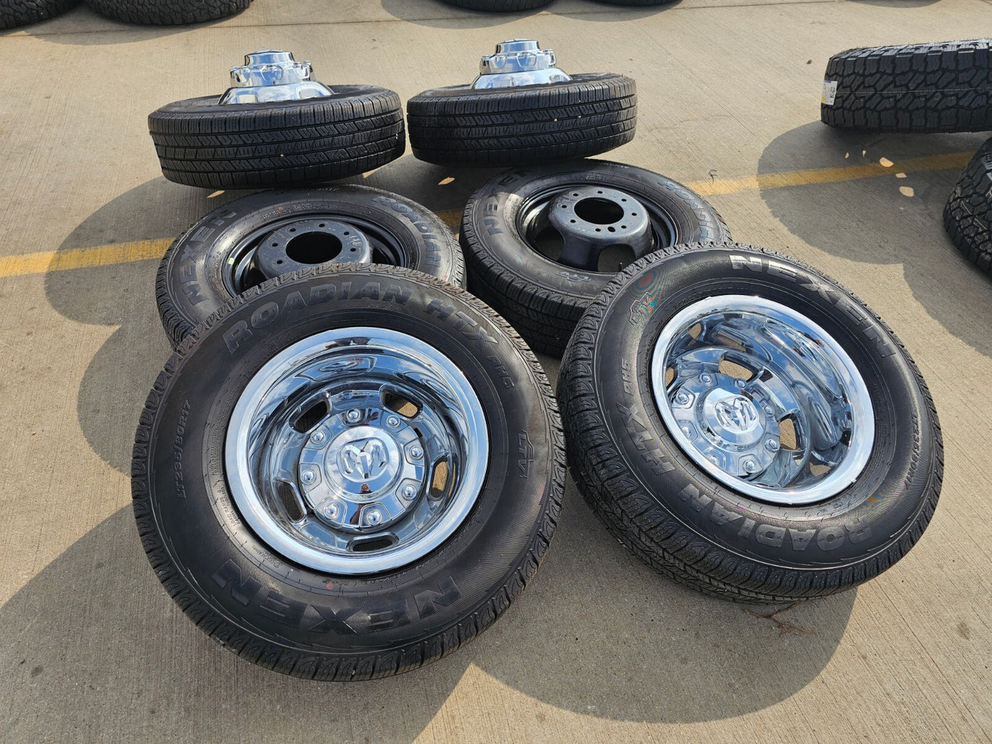 17" Dodge Ram 3500 Dually Laramie 8x200 wheels rims 2703 2704 OEM 2024 2025 NEW