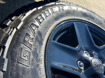 17" Jeep Gladiator BLACK OEM wheels rims 9235 Wrangler 2023 2024 2025 NEW