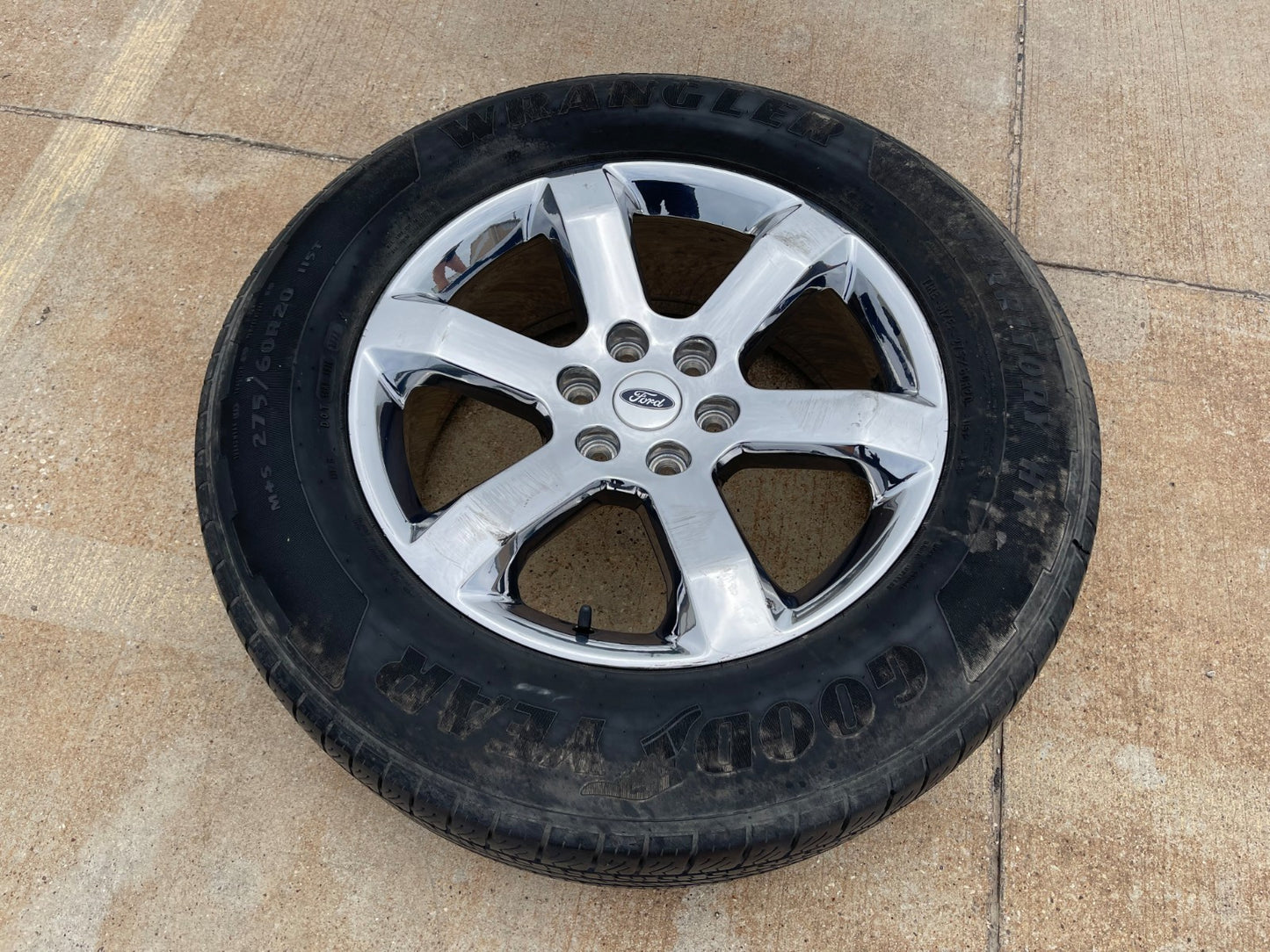 20" Ford F-150 OEM rim wheel CHROME 10347 Expedition spare GOODYEAR