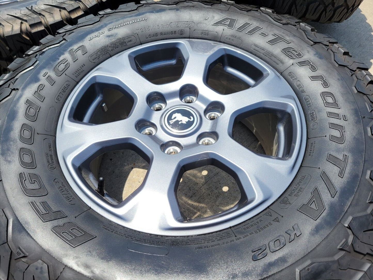 17" Ford Bronco Big Bend wheels rims tires Ranger BFG KO2 A/T