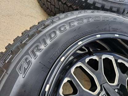 20" 20x10 FUEL Stroke D611 Ford F-250 F-350 wheels rims -18 SET BRIDGESTONE A/T