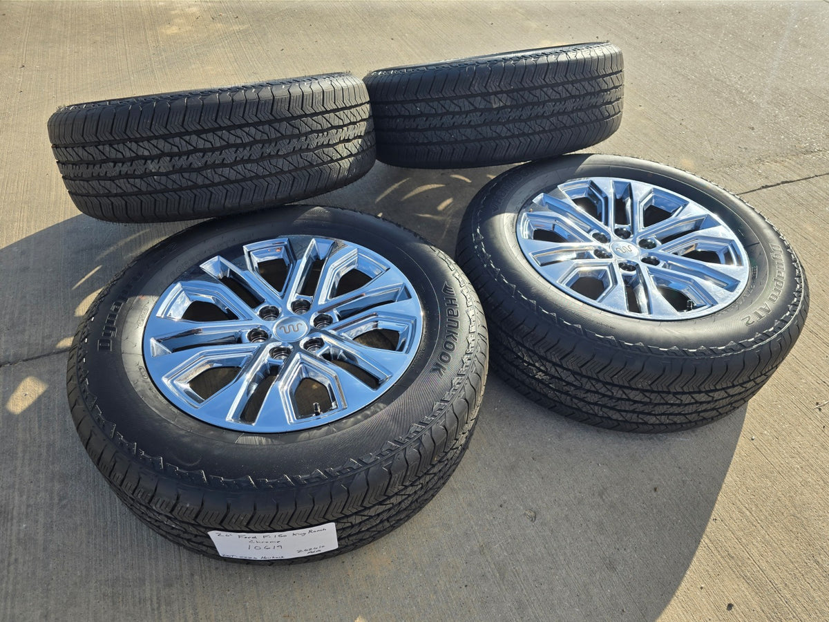 20" Ford F-150 LARIAT OEM 10619 rims wheels Expedition 2026 2027 SET HANKOOK NEW