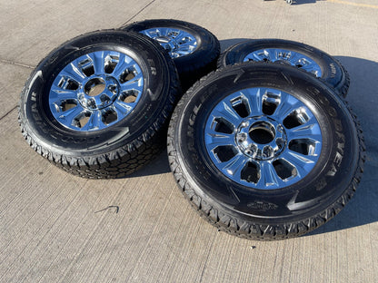 18" Ford F-250 F-350 OEM rims wheels 10097 tires GOODYEAR A/T