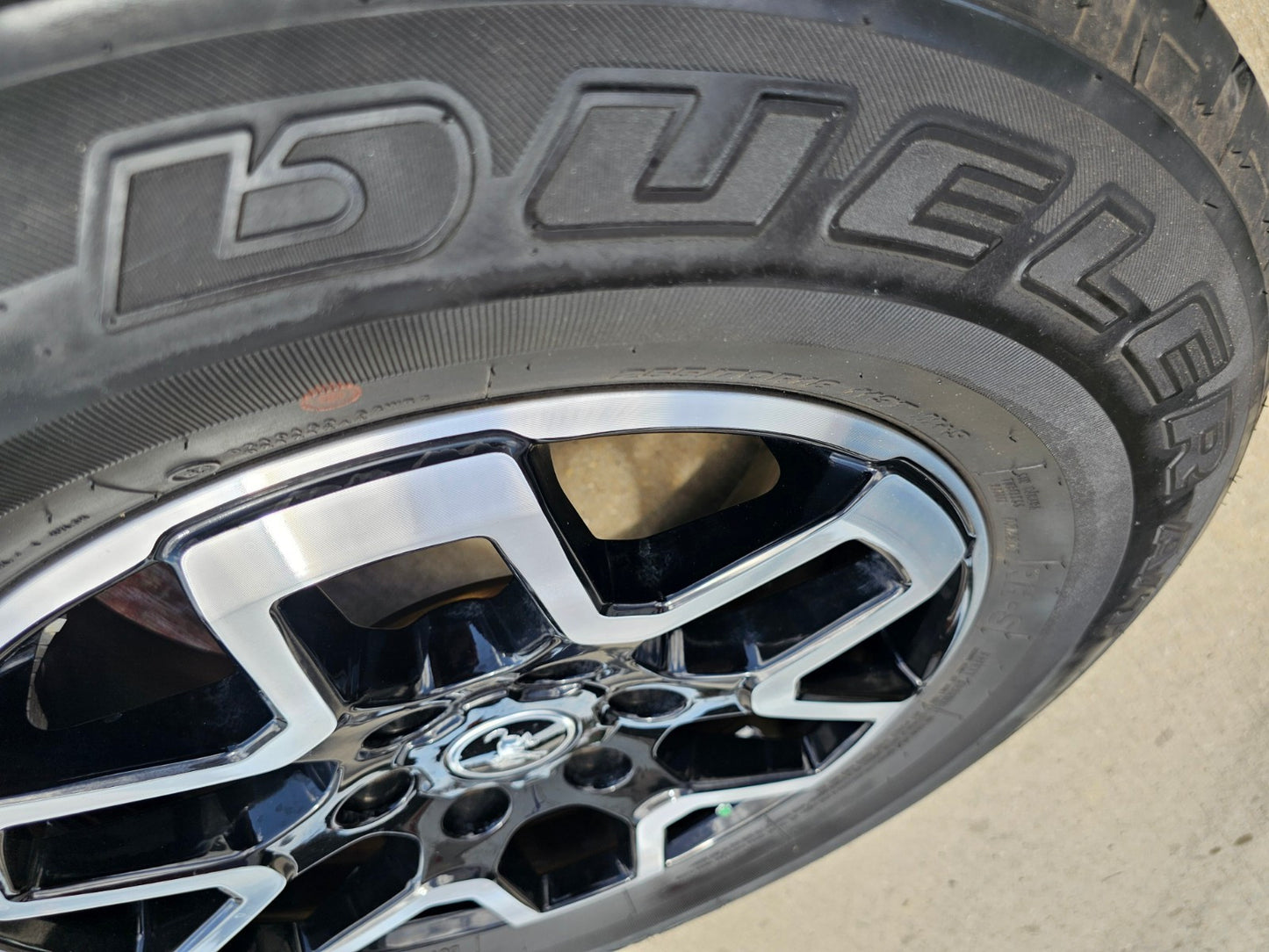 (5) 18" Ford Bronco wheels rims black 95213 Ranger SET BRIDGESTONE DUELER AT