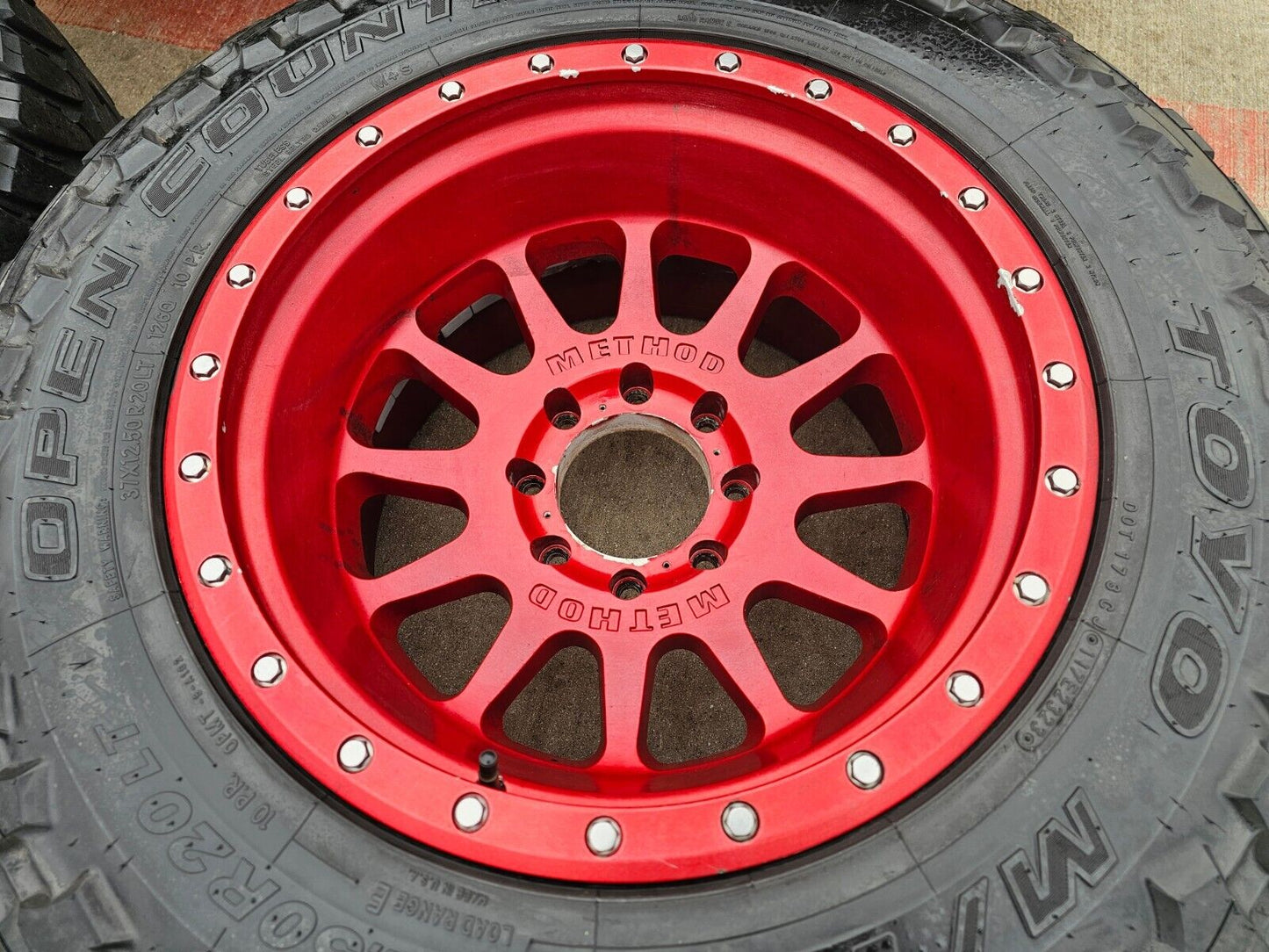 20x12 Method Off Road 305 NV Ford F-250 F-350 rims wheels 8x170 tires TOYO 37"