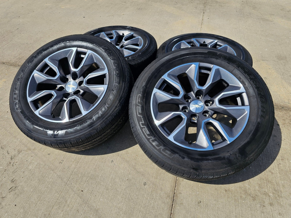 20" Chevy Silverado 1500 Tahoe OEM 5915 5916 wheels rims BRIDGESTONE SET