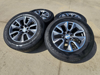 20" Chevy Silverado 1500 Tahoe OEM 5915 5916 wheels rims BRIDGESTONE SET