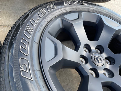 20" Dodge Ram 1500 OEM Laramie Black 2462 2680 wheels rims 2024 2025 2026 SET