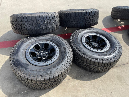17" Ford F-150 Raptor OEM BEADLOCK rims wheels 10459 95210 FALKEN 35" tires SET