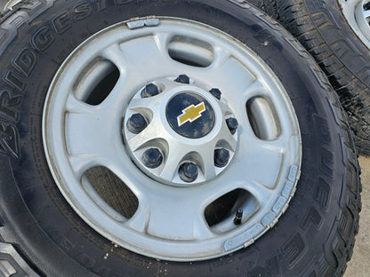 17" Chevy Silverado GMC Sierra 2500 OEM 8095 wheels rims DUELER Revo 3 A/T