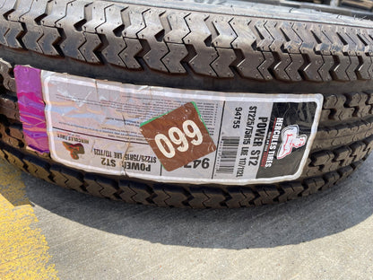 (1) 225/75/15 Hercules Power ST2 tire 225/75R15 LT 10 ply LR E 112L trailer NEW