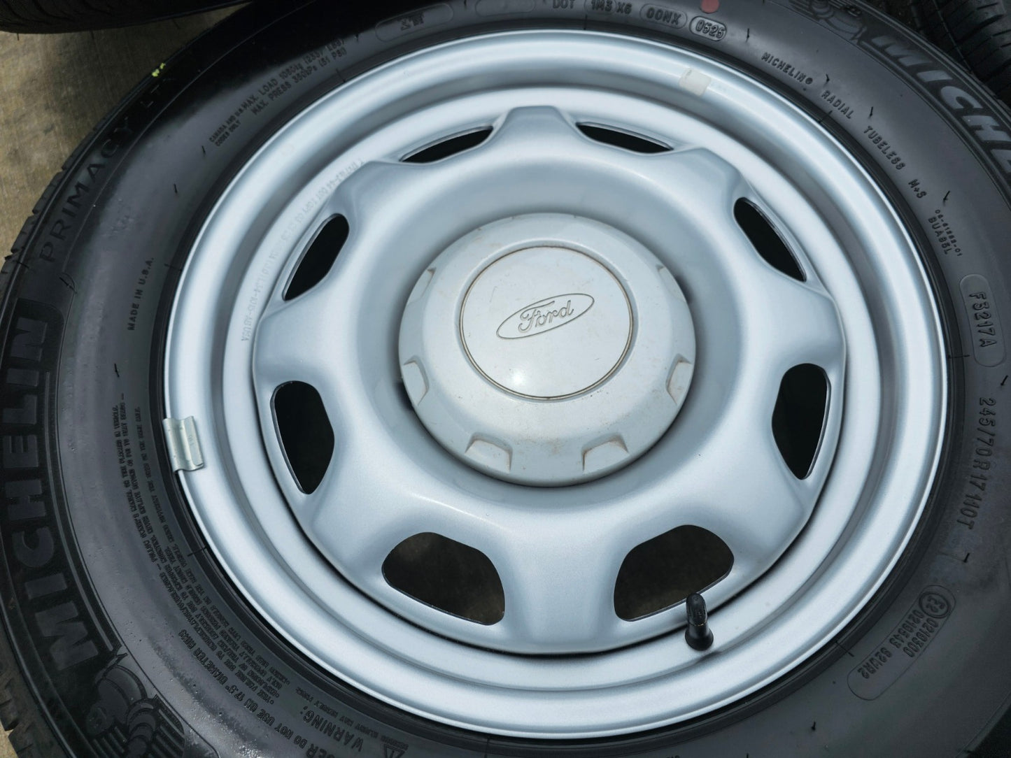 17" Ford F-150 OEM rims wheels 3857 tires steel 2023 2024 2025 2026 MICHELIN NEW