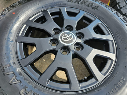 17" Toyota Tacoma 4Runner TRD Matte Black OEM 42611 wheels rims 2025 2026 NEW