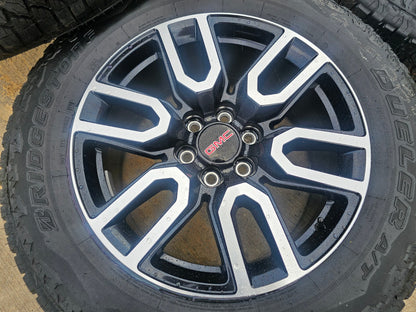20" GMC Sierra Yukon AT4X Silverado OEM 5914 wheels rims BRIDGESTONE A/T SET NEW
